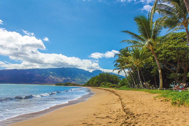 Spiaggia tropicale a Maui